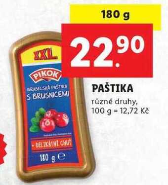 Lidl Paštika, 180 g nabídka