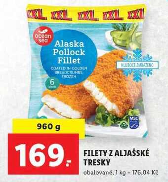 Lidl Filety z aljašské tresky, 960 g nabídka
