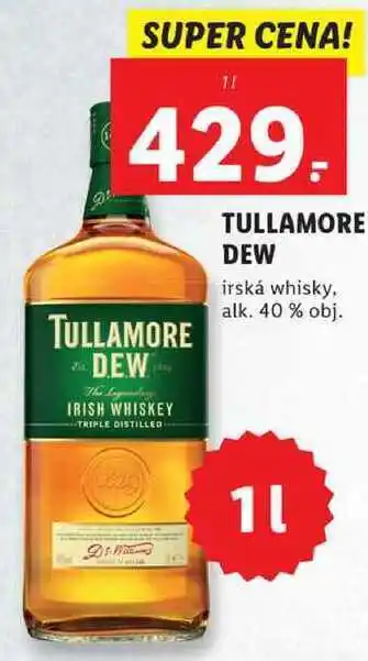 Tullamore dew irská whisky, 1 l