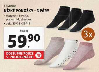 Lidl Nízké ponožky - 3 páry nabídka