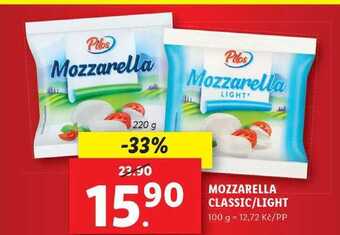 Lidl Mozzarella classic/light, 220 g nabídka