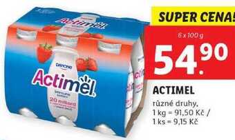 Lidl Actimel, 6x 100 g nabídka