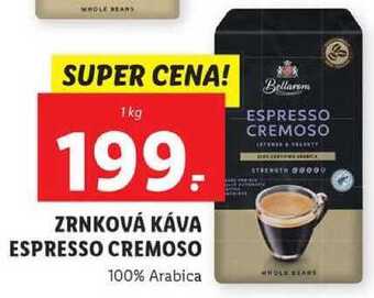 Lidl Zrnková káva espresso cremoso, 1 kg nabídka