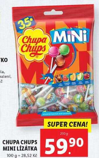 Lidl Chupa chups mini lízátka, 210 g nabídka