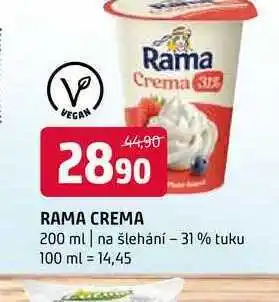 Terno Rama crema 200 ml na šlehání nabídka