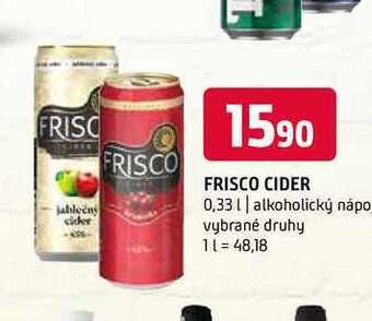 Terno Frisco cider 0,33 l nabídka