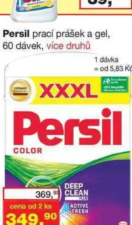 Ráj drogerie Persil prací prášek 60 dávek, více druhů nabídka