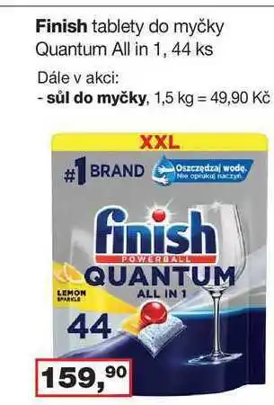 Finish tablety do myčky quantum all in 1, 44 ks