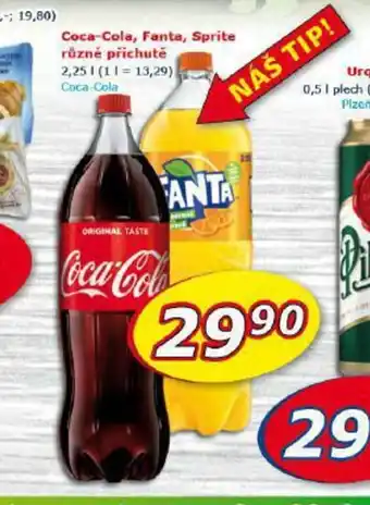 ESO MARKET Coca-Cola, Fanta, Sprite 2,25l nabídka