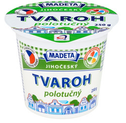 Flop Madeta jihočeský tvaroh 250g, vybrané druhy nabídka