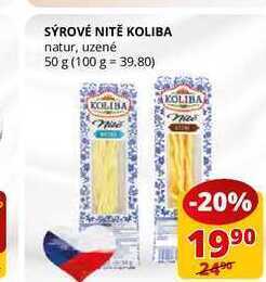 Flop Sýrové nitě koliba natur, uzené 50 g nabídka