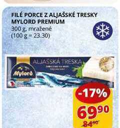 Flop Filé porce z aljašské tresky mylord premium 300g nabídka