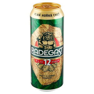 Radegast ryze hořká 12, světlý ležák (plechovka) 0.5l