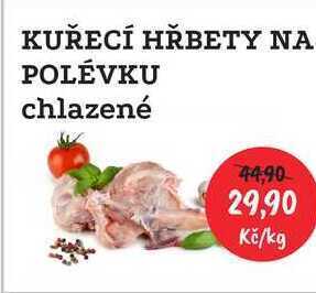 RABBIT řeznictví Kuřecí hřbety na polévku chlazené 1kg nabídka