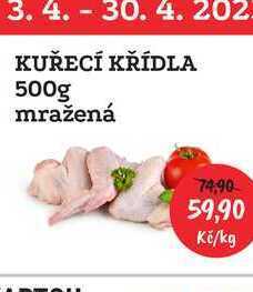 Kuřecí křídla 500g mražená