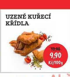 RABBIT řeznictví Uzené kuřecí křídla 100g nabídka