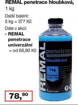 Barvy a laky drogerie Remal penetrace hloubková, 1 kg nabídka