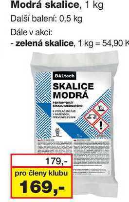 Barvy a laky drogerie Modrá skalice, 1 kg nabídka