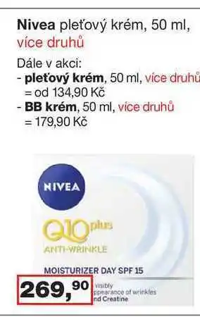 Barvy a laky drogerie Nivea pleťový krém, 50 ml nabídka