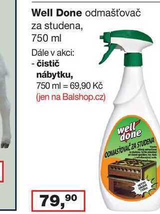 Barvy a laky drogerie Well done odmašťovač za studena, 750 ml nabídka