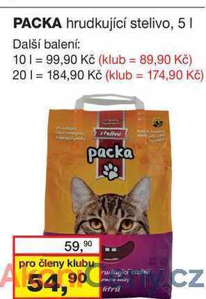 Barvy a laky drogerie Packa hrudkující stelivo, 5l nabídka