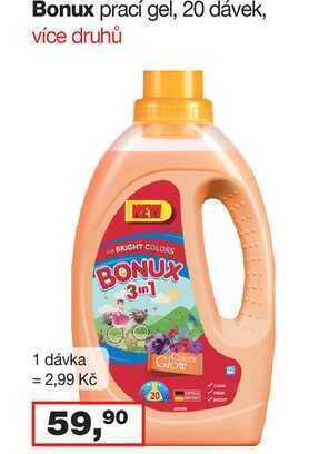Barvy a laky drogerie Bonux prací gel 20 dávek nabídka