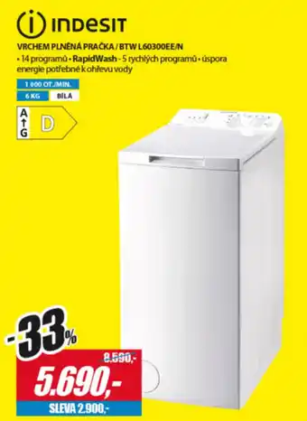 Planeo Elektro Indesit vrchem plnéná pračka nabídka