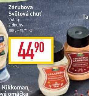 Billa Zárubova světová chuť 240 g nabídka