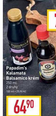 Billa Papadim's kalamata balsamico krém 250 ml nabídka