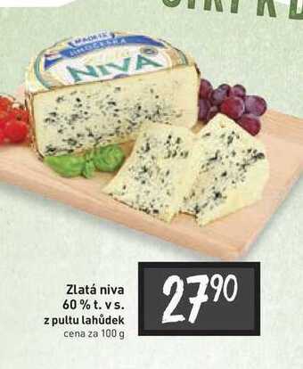 Billa Zlatá niva 60% t. vs. z pultu lahůdek cena za 100 g nabídka