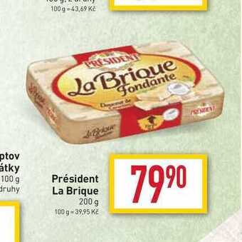 Billa Président la brique 200 g nabídka