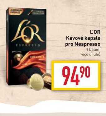 L'or kávové kapsle pro nespresso 1 balení