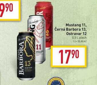 Billa Mustang 11 0,5 l, plech nabídka