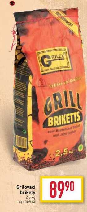 Billa Grilovací brikety 2,5 kg nabídka