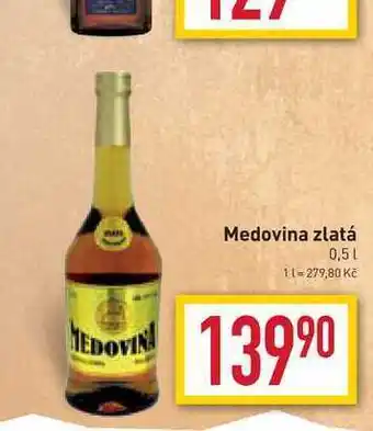 Medovina zlatá 0,5l