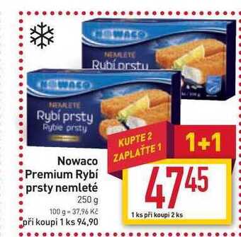 Billa Nowaco rybí prsty nemleté 10 ks 250g nabídka