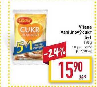 Billa Vitana vanilinový cukr 5+1 120 g nabídka