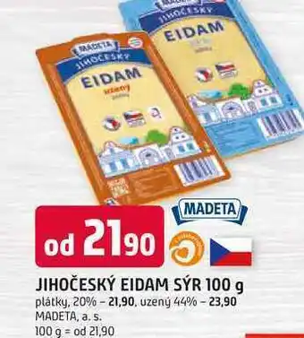 Trefa Jihočeský eidam 20%, 100g nabídka