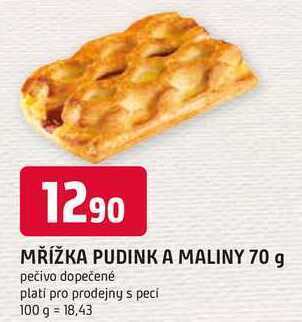 Trefa Mřížka pudink a maliny 70 g nabídka
