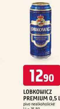 Lobkowicz premium nealkoholický 0,5l plech