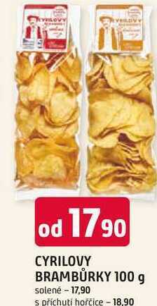 Trefa Cyrilovy brambůrky 100 g nabídka