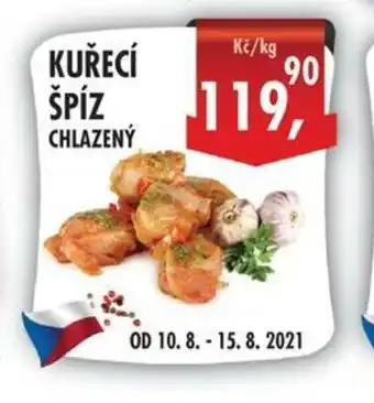 RABBIT řeznictví Kuřecí špíy 1kg nabídka