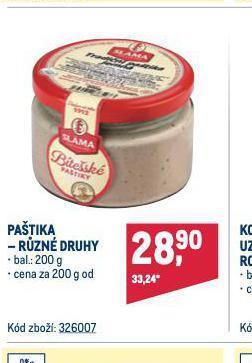 Makro Paštika nabídka