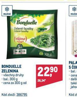 Makro Bonduelle zelenina nabídka