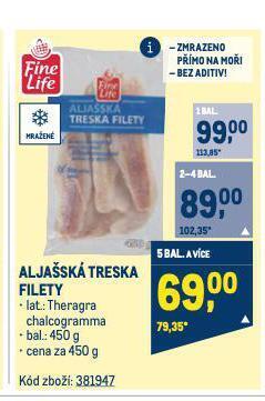 Makro Aljašská treska nabídka