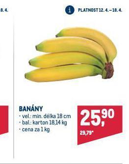 Makro Banány nabídka