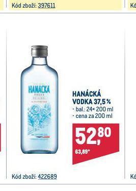 Makro Hanácká vodka nabídka