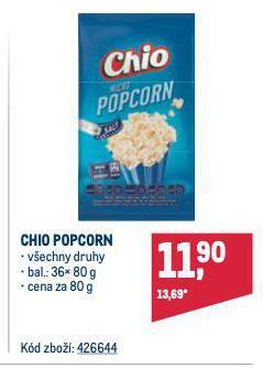 Makro Chio popcorn nabídka