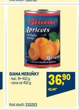 Makro Giana meruňky nabídka