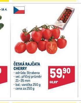 Makro Rajčata cherry nabídka
